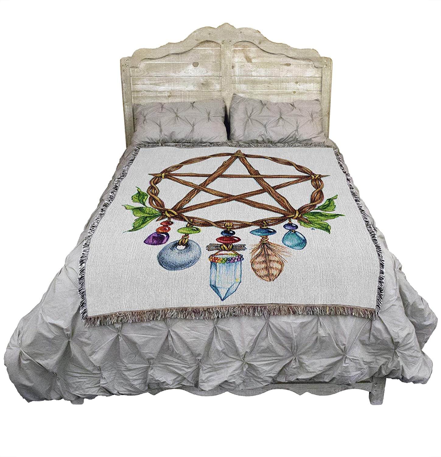Pentacle Charm Tapestry Blanket - Image 2