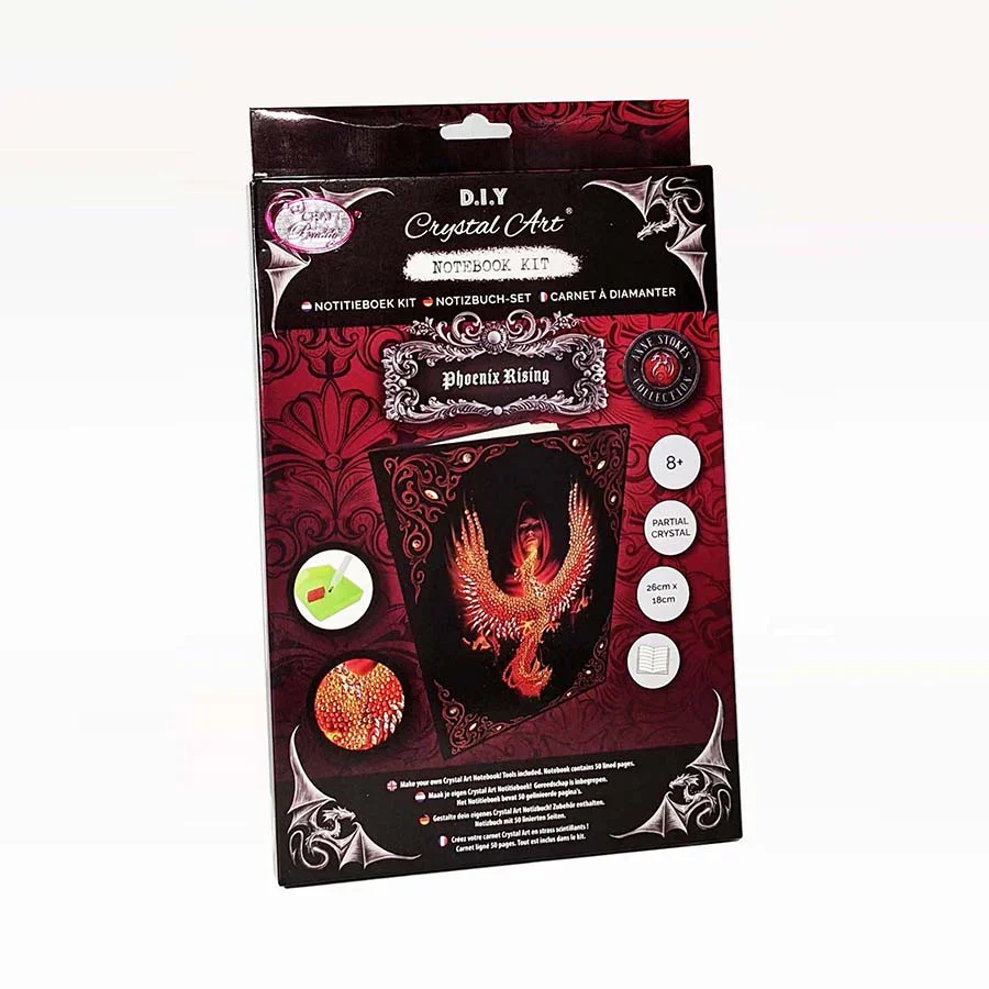 Phoenix Rising Crystal Art Notebook Kit - Image 4