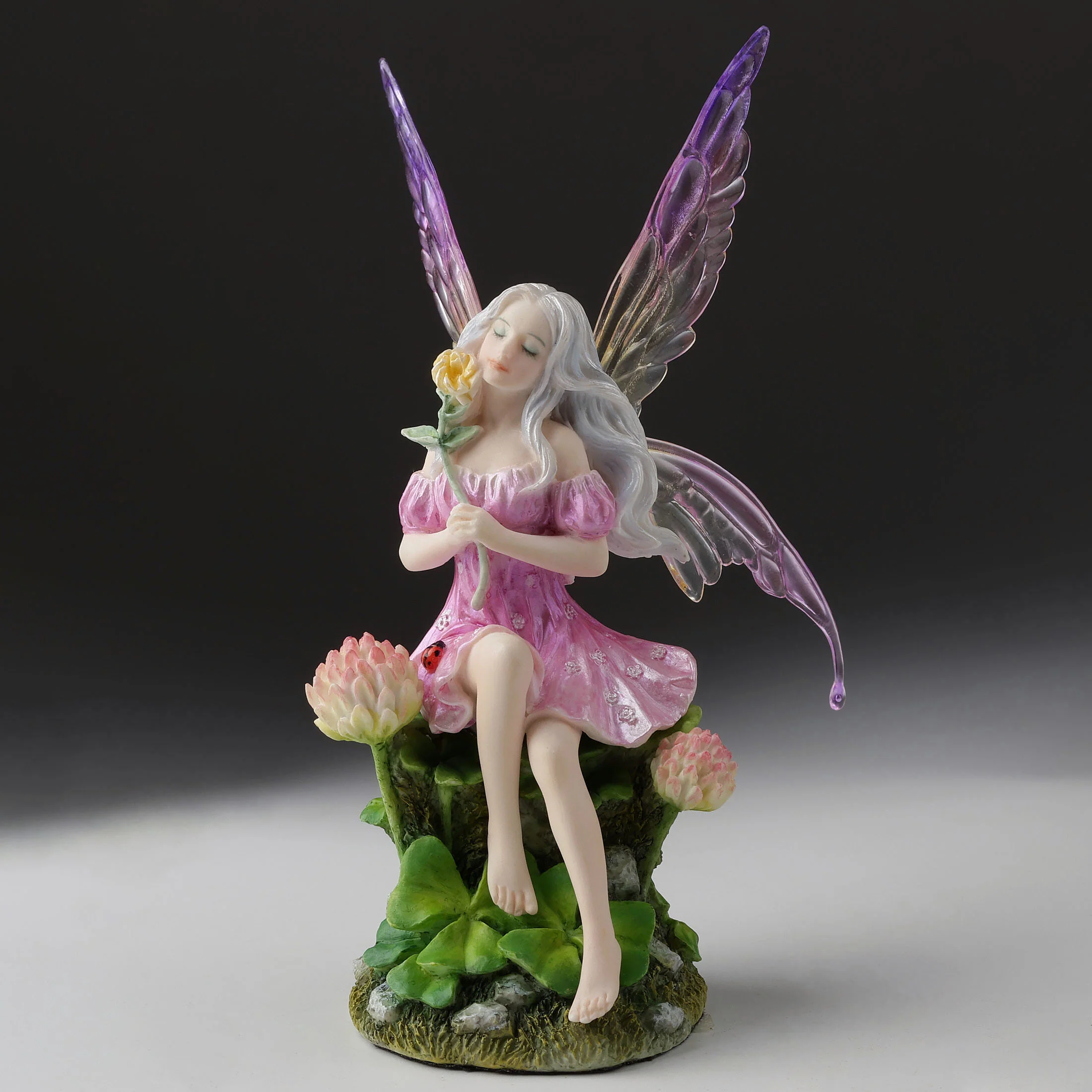Pink Fairy & the Clovers Figurine - Image 4