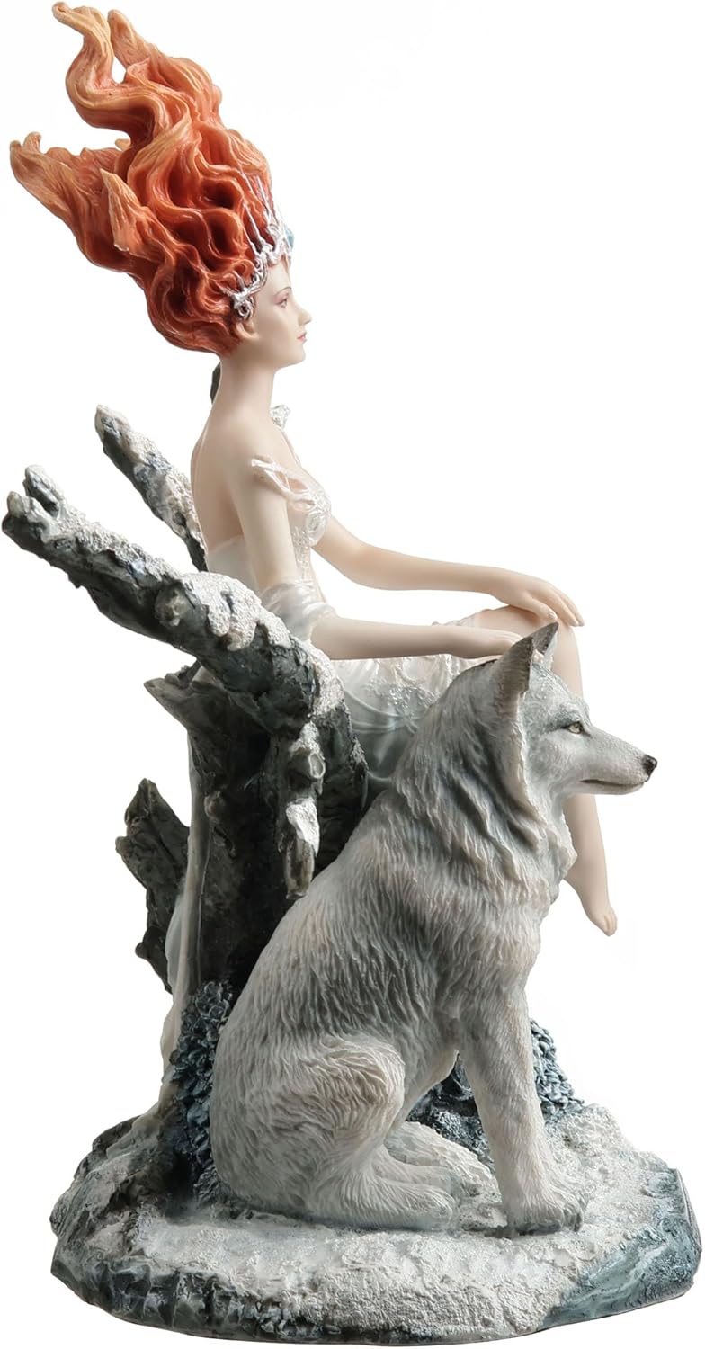 Princess Elowen with Wolf Figurine by Melanie Delon - Image 3