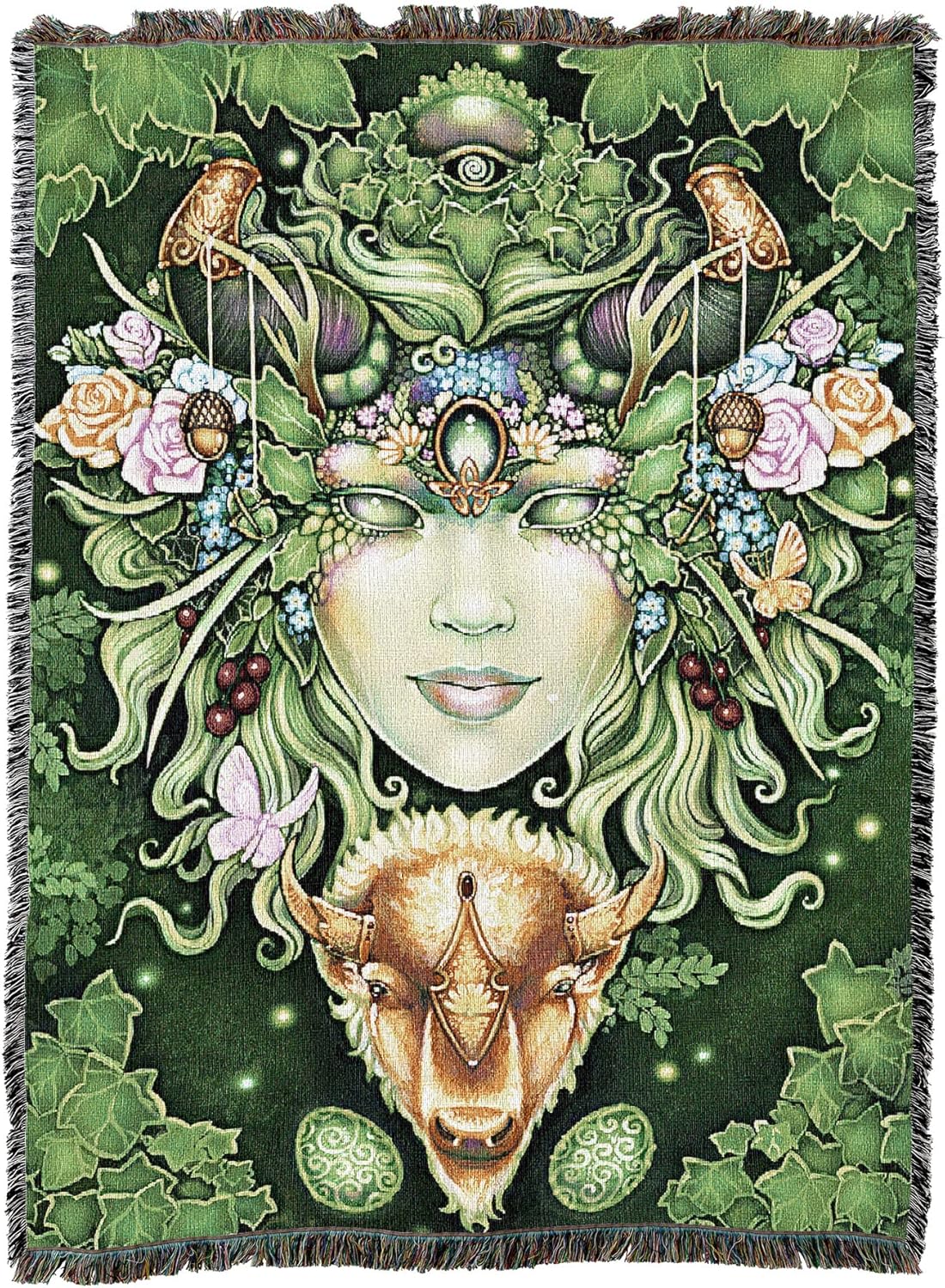 Queen of Earth Tapestry Blanket