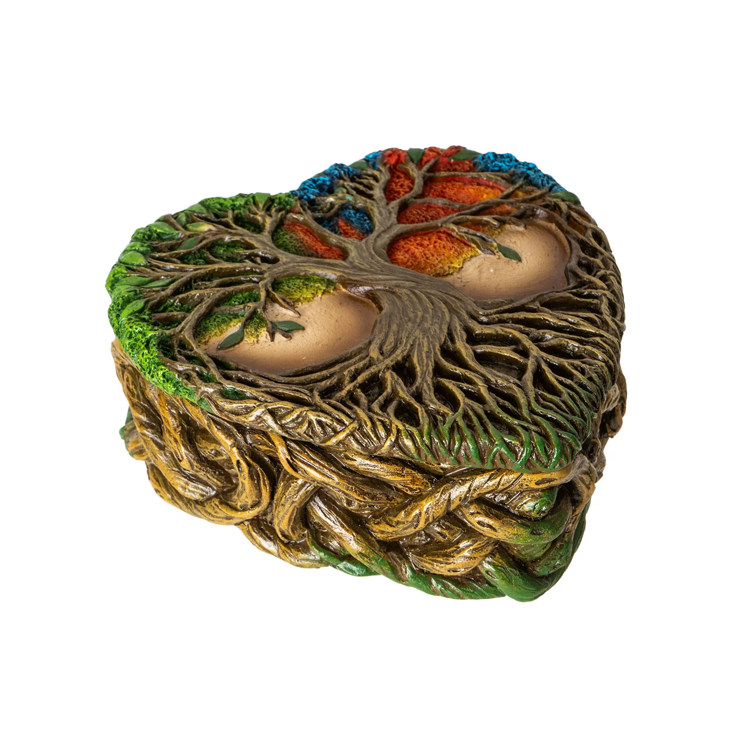 Rainbow Tree of Life Heart Trinket Box - Image 5