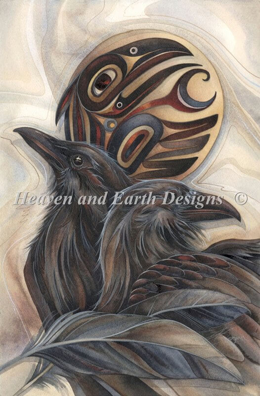 Raven Light Cross Stitch Pattern by Jody Bergsma - Image 2