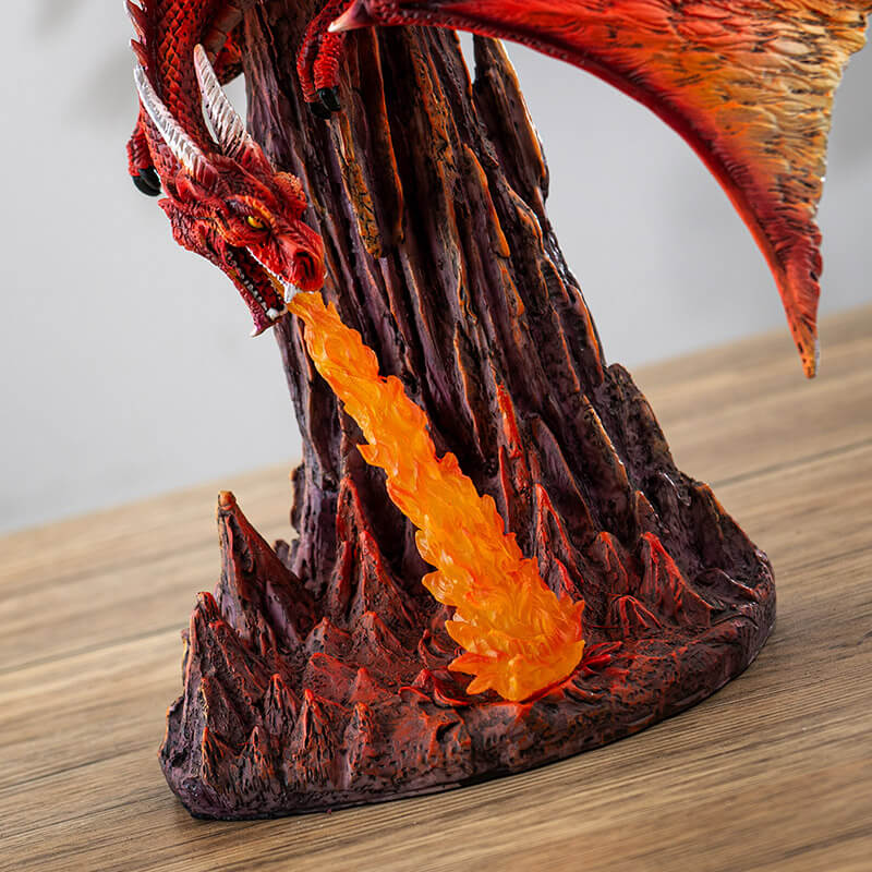 Red Fire Breathing Dragon Figurine - Image 3