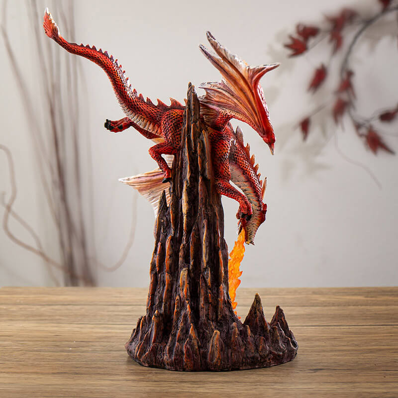 Red Fire Breathing Dragon Figurine - Image 4