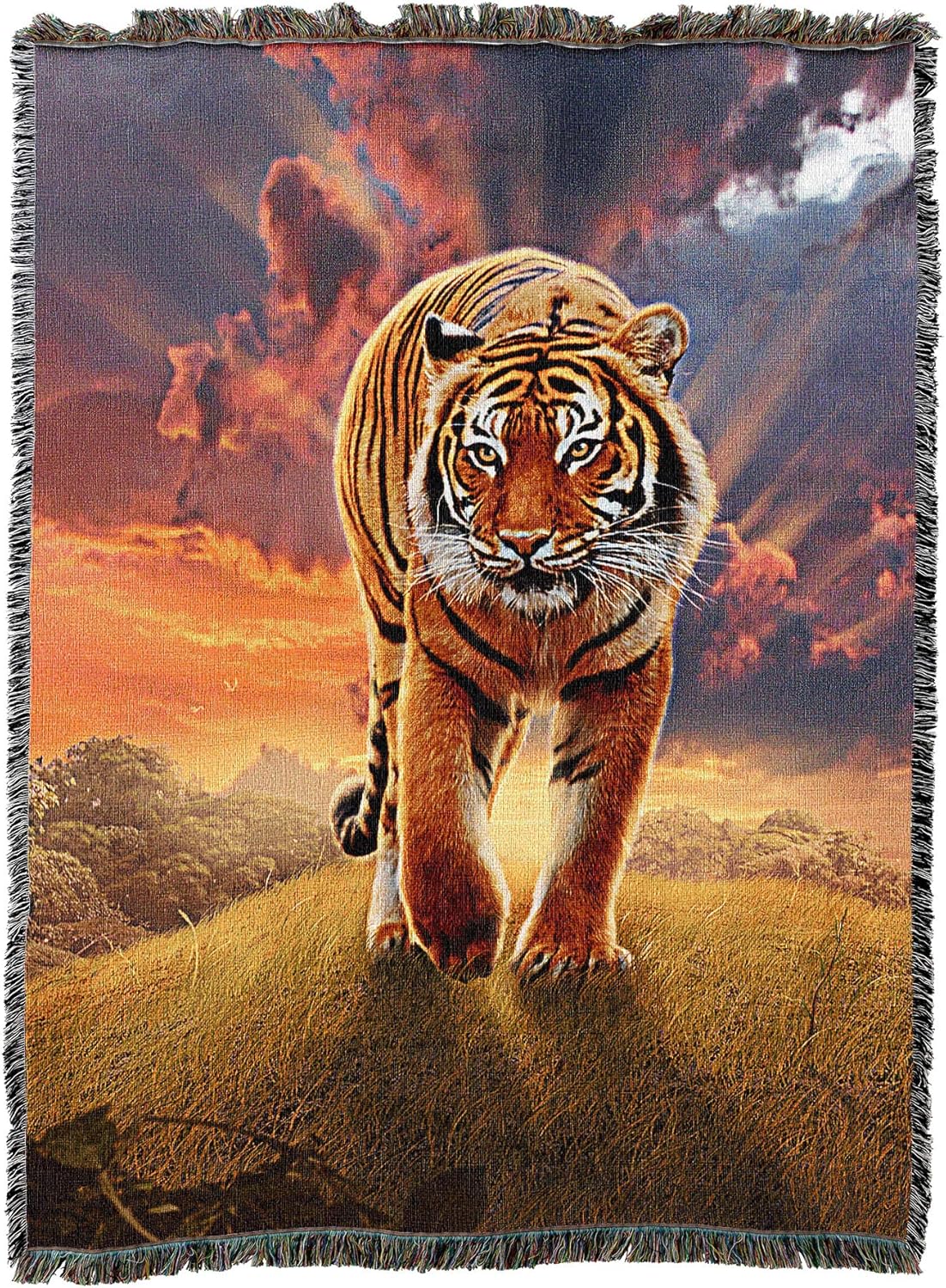 Rising Tiger Tapestry Blanket by Vincent Hie