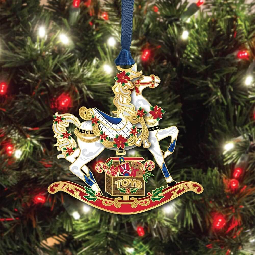 Rocking Horse Brass Ornament - Image 3