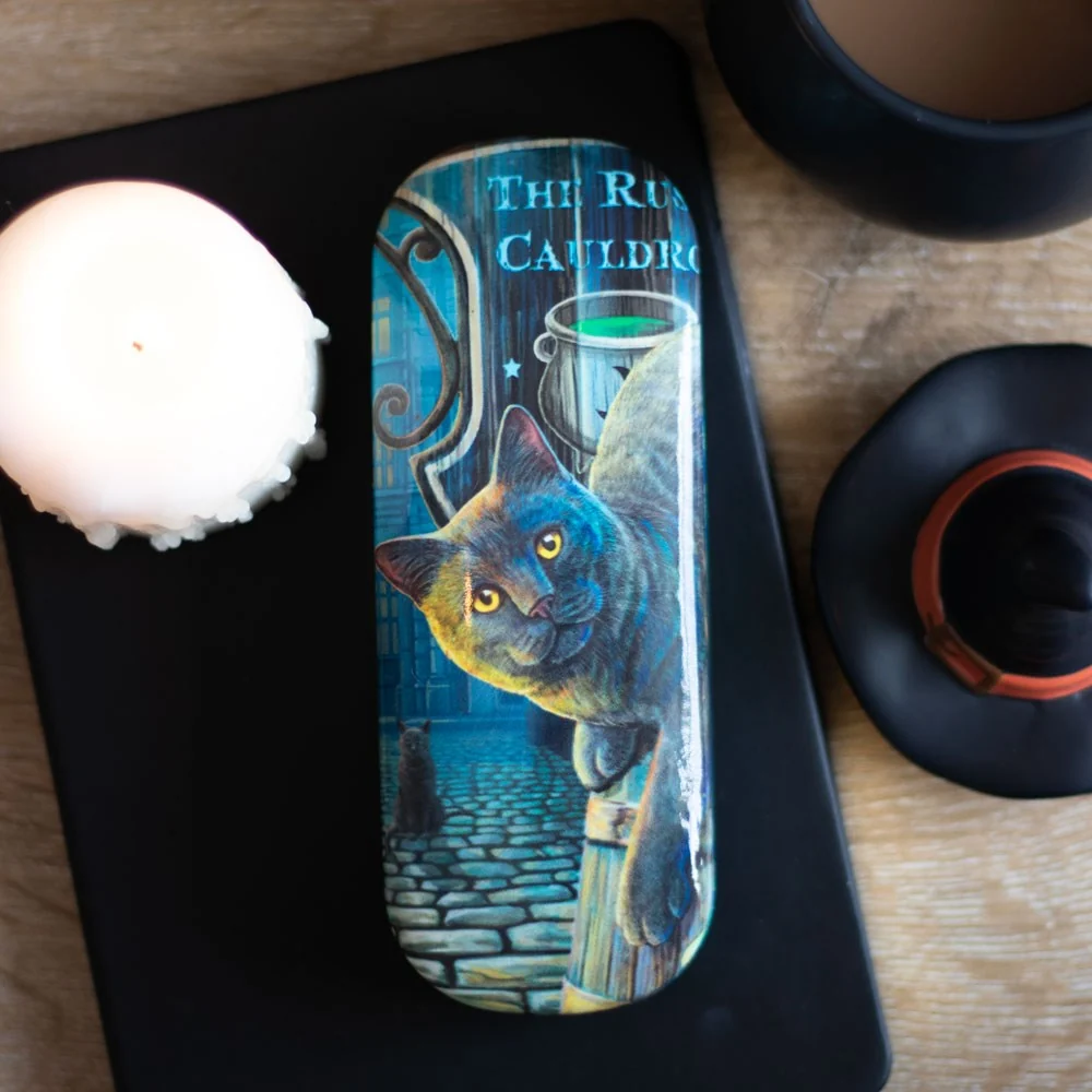 Rusty Cauldron Cat Glasses Case by Lisa Parker - Image 4