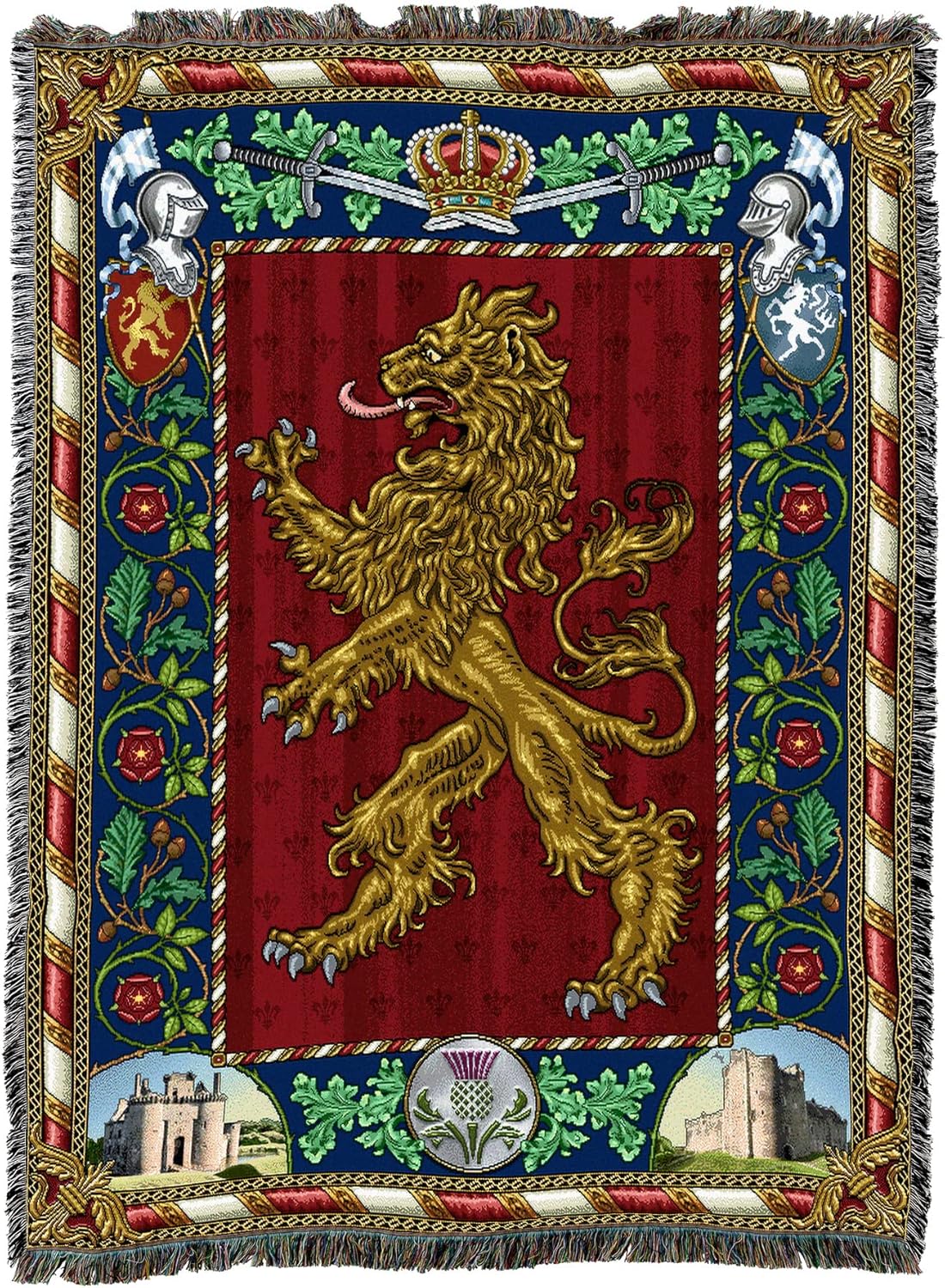 Scottish Lion Tapestry Blanket