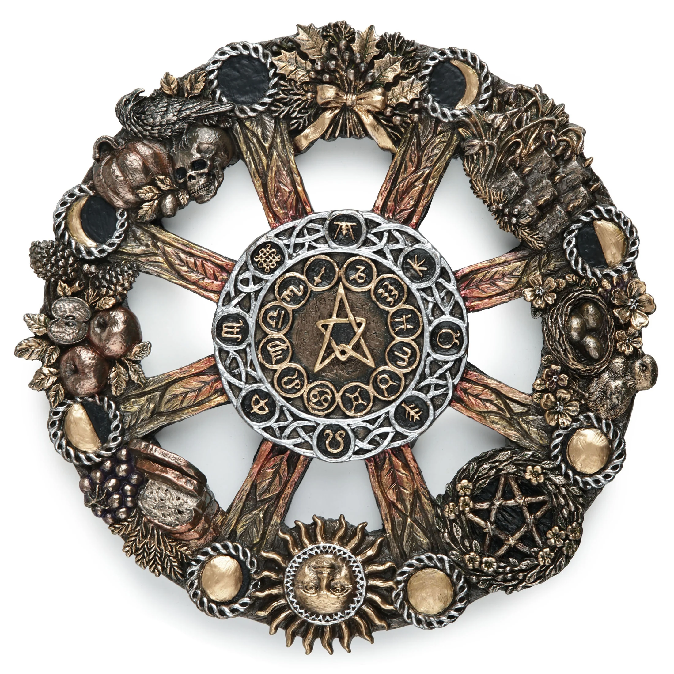 Seasonal Wheel of the year Wall Plaque