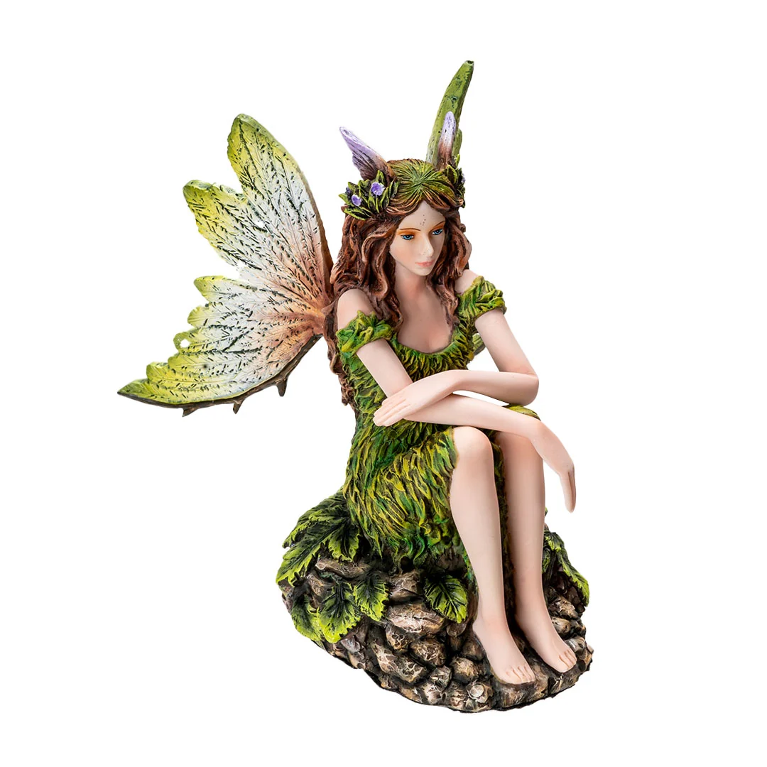 Serene Sitting Earth Fairy Figurine - Image 6