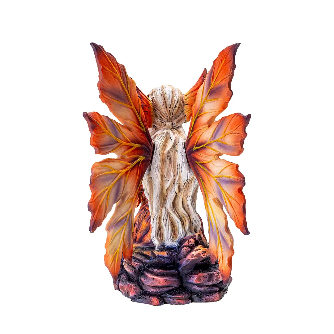Sitting Fire Fairy Figurine - Image 2