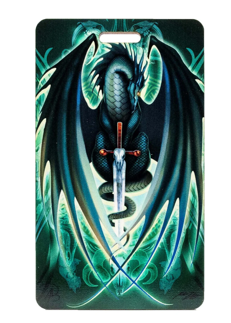 SkullBlade Bag Tag by Ruth Thompson