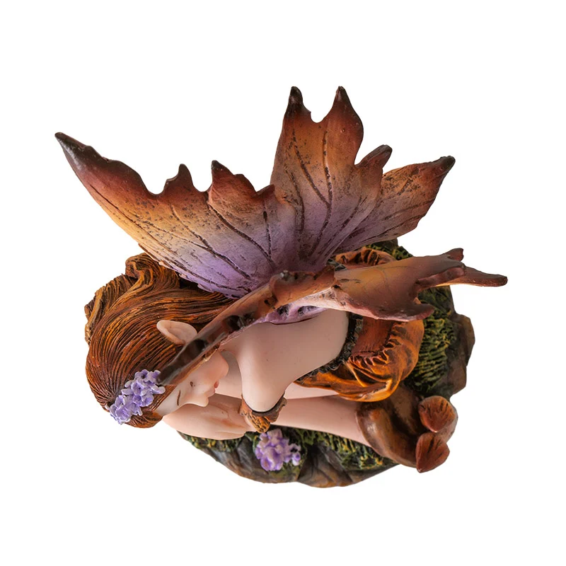 Small Autumn Hues Fairy Figurine - Image 3