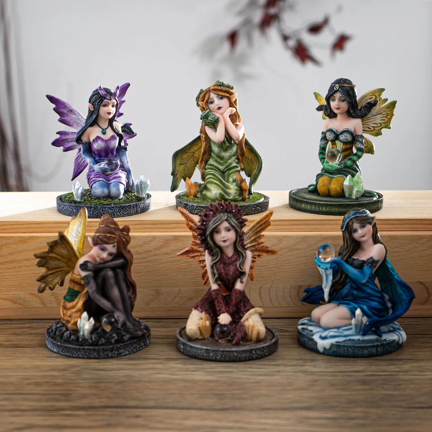Small Crystal Fairy Figurine Set - Image 2