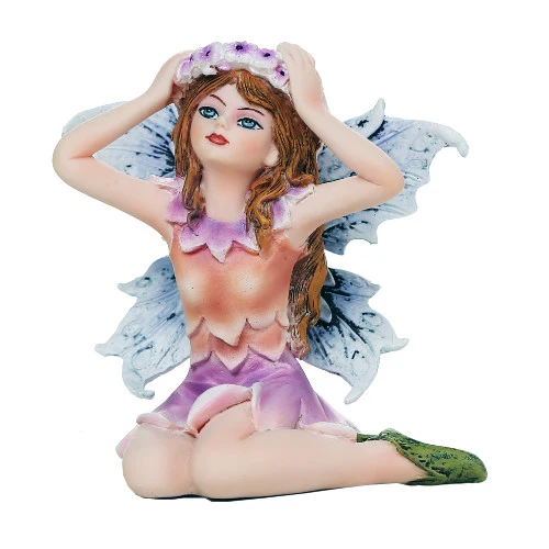 Small Flower Crown Fairy Figurine