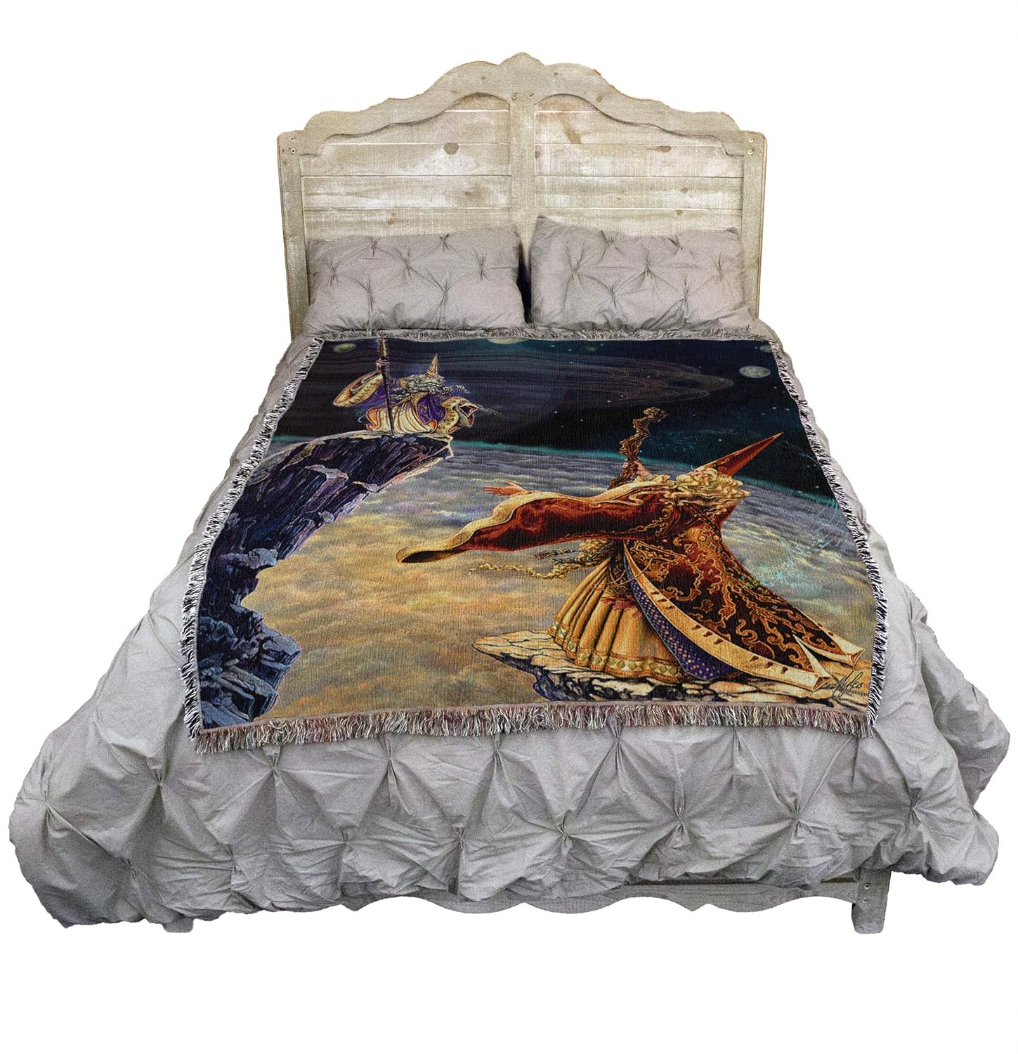 Sorcery Wizards Tapestry Blanket by Myles Pinkney - Image 2