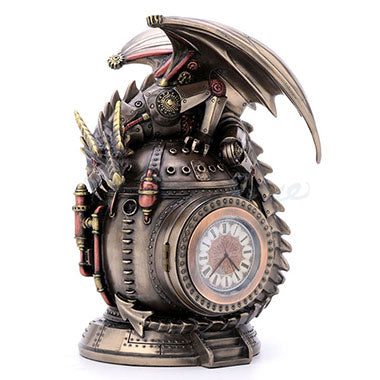 Steampunk Dragon on Time Machine Trinket Box - Image 3
