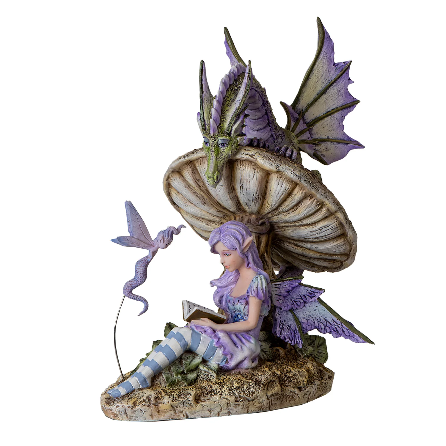 Storyteller Dragon & Fairy Figurine by Amy Brown
