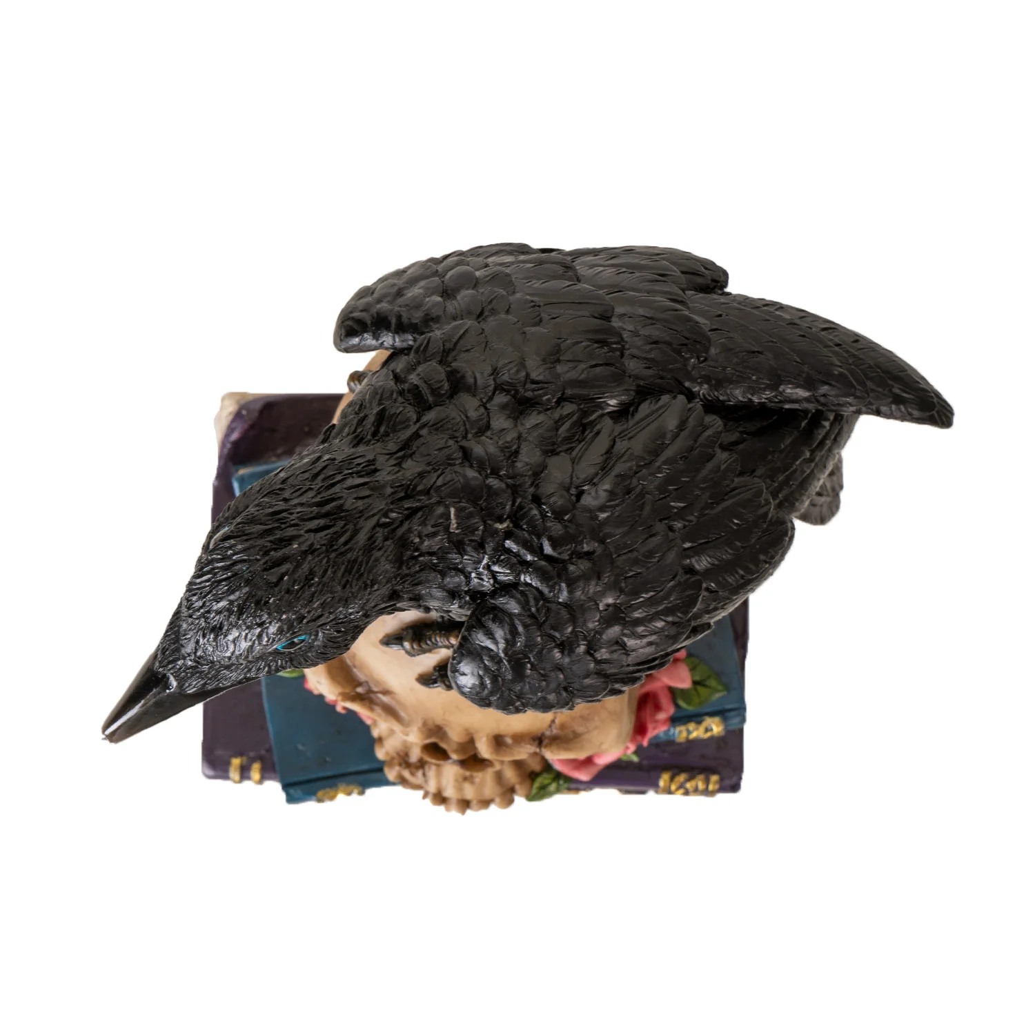 The Raven with Skull & Books Figurine - Image 3