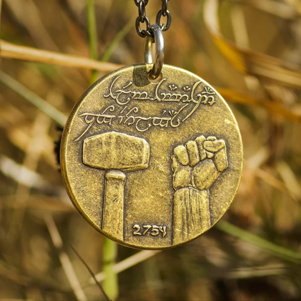 The War of the Rohirrim Brass Stallion Necklace - Image 2