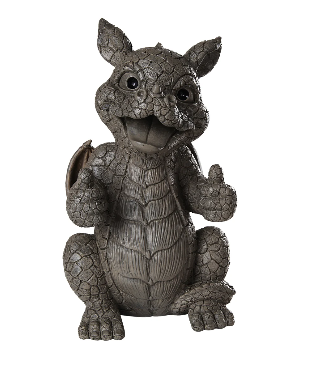 Thumbs Up Garden Dragon Figurine