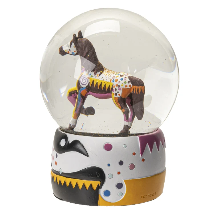 Trail of Painted Ponies - Prairie Horizon Water Globe - Image 2