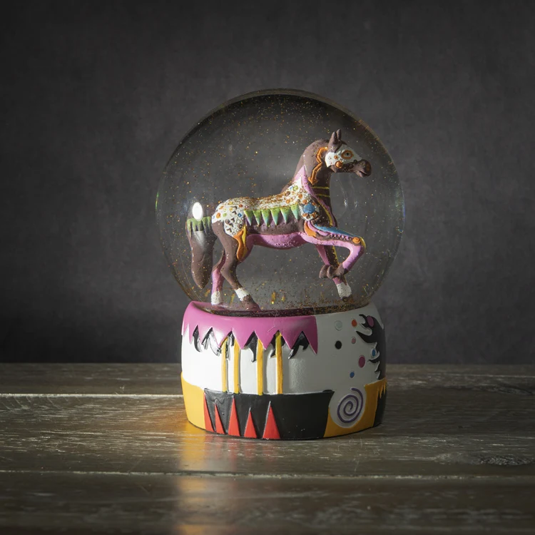 Trail of Painted Ponies - Prairie Horizon Water Globe - Image 4