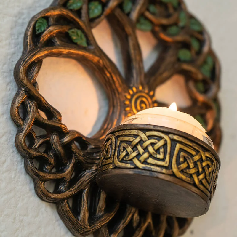 Tree of Life Candleholder Wall Plaque - Image 2