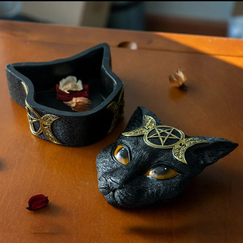 Triple Moon Cat Trinket Box - Image 4