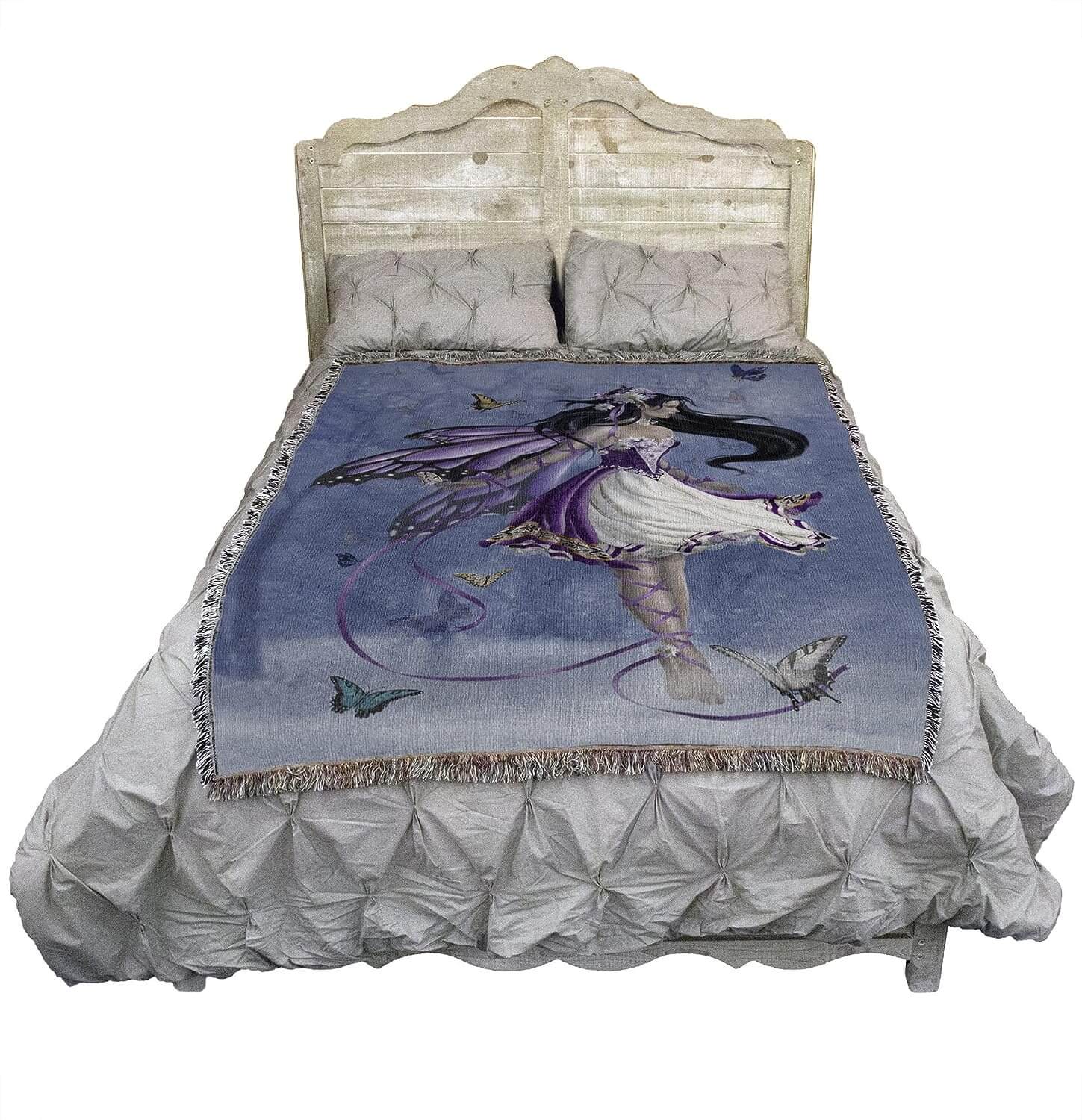 Violet Melody Fairy Tapestry Blanket - Image 2