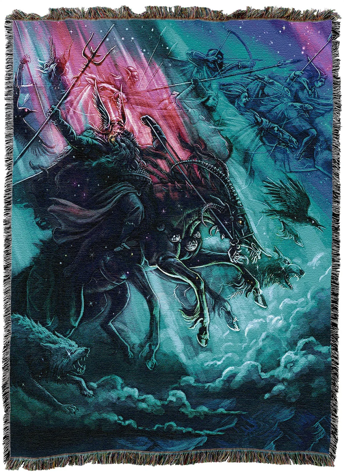 Wild Hunt Tapestry Throw Blanket