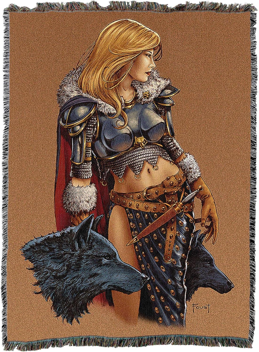 Wolf Mistress Tapestry Blanket