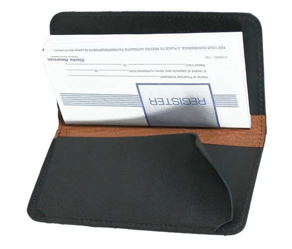 World Tree Leather Checkbook Cover - Image 2