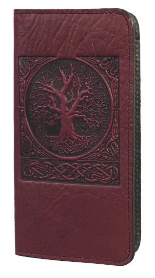 World Tree Leather Checkbook Cover - Image 3